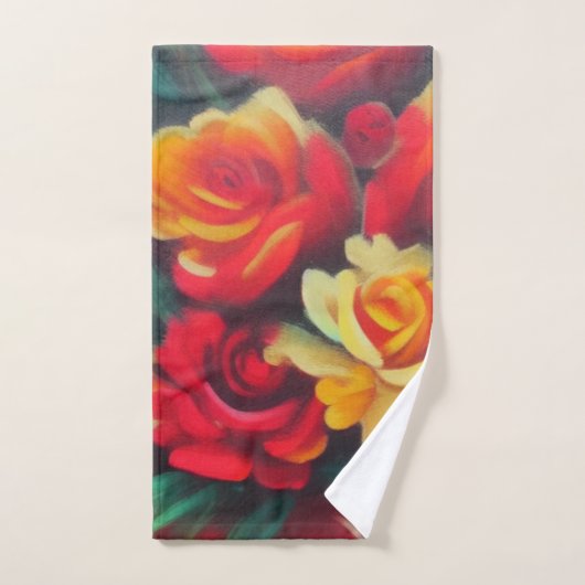 Blume im Herbst Badhandtuch Set (Handtuch)