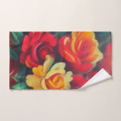 Blume im Herbst Badhandtuch Set (Handtuch)