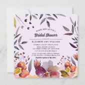 Blume im Herbst Brautparty Einladung (Vorderseite)