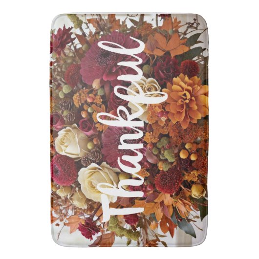Blume im Herbst Dankbares Bath Mat Badematte (Vorderseite Vertikal)