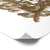 Blume im Herbst Design 1 - Glückwunschausdruck Poster (Ecke)