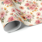 Blume im Herbst Geschenkpapier (Rolleneckpunkt)