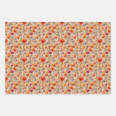 Blume im Herbst Geschenkpapier Set (Vorderseite)