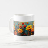 Blume im Herbst Kaffeetasse (Vorderseite Links)