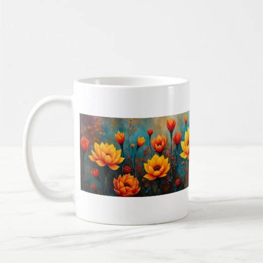 Blume im Herbst Kaffeetasse (Links)