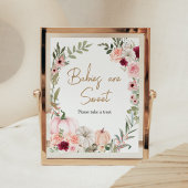 Blume im Herbst Kürbiskinder sind süß Poster