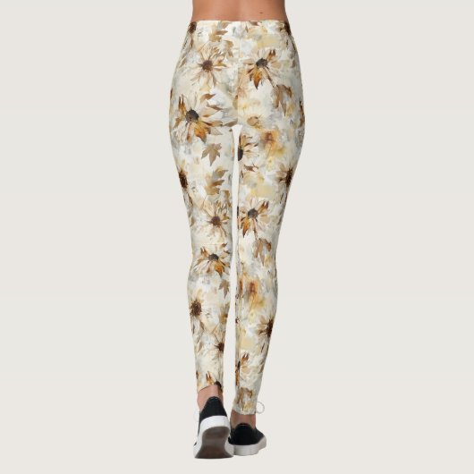 Blume im Herbst Leggings (Rückseite)