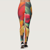 Blume im Herbst Leggings (Rückseite)