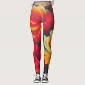 Blume im Herbst Leggings (Vorderseite)