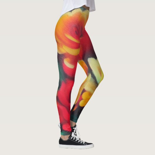 Blume im Herbst Leggings (Rechts)