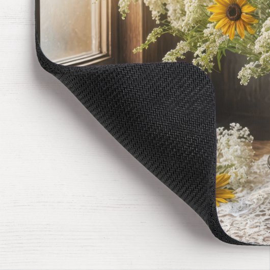 Blume im Herbst Mousepad (Ecke)