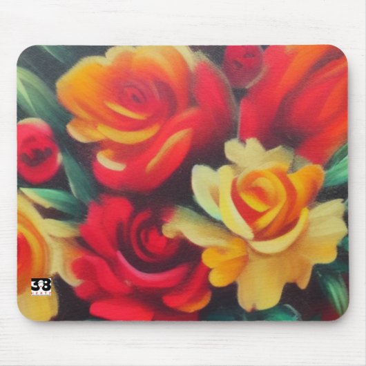 Blume im Herbst Mousepad (Vorne)