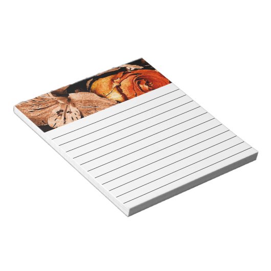 Blume im Herbst Notizblock (angewinkelt)