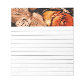 Blume im Herbst Notizblock (Vorderseite)