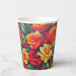 Blume im Herbst Pappbecher