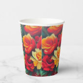 Blume im Herbst Pappbecher (Rechts)