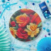 Blume im Herbst Pappteller (Party)