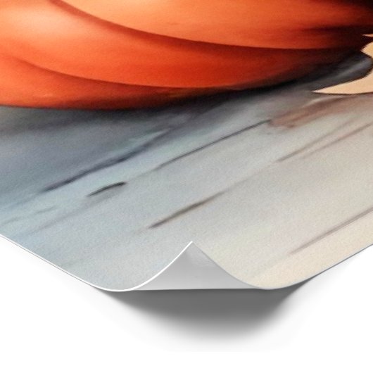 Blume im Herbst Poster (Ecke)