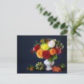 Blume im Herbst Postkarte (Stehend Vorderseite)