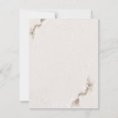 Blume im Herbst Probe Abendessen Einladung (Rückseite)