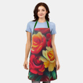 Blume im Herbst Schürze (Getragen)