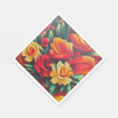 Blume im Herbst Serviette (Ecke)