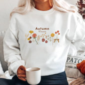 Blume im Herbst Sweatshirt