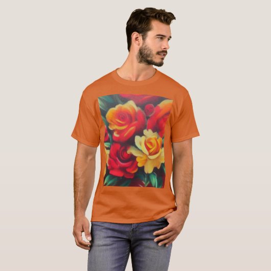 Blume im Herbst T-Shirt (Vorne ganz)