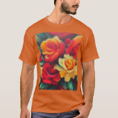 Blume im Herbst T-Shirt (Vorderseite)