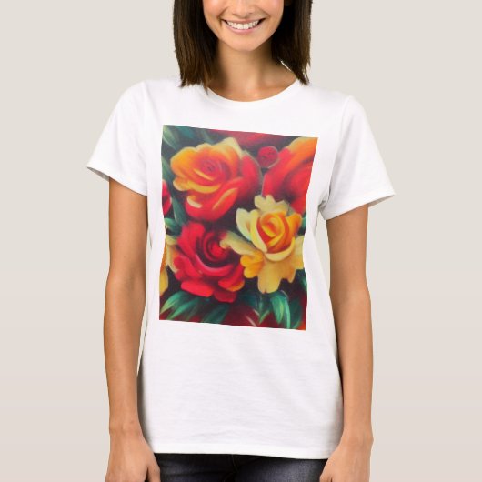 Blume im Herbst T-Shirt (Vorderseite)