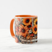 Blume im Herbst Tasse (Vorderseite Links)