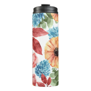 Blume im Herbst Thermosbecher