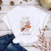 Blume im Herbst und Kostenvoranschlag T-Shirt