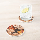 Blume im Herbst Untersetzer (Seite)