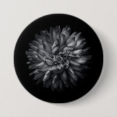 Blume im Hintergrund in Schwarz und Weiß 20 Button (Vorderseite)