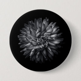 Blume im Hintergrund in Schwarz und Weiß 20 Button