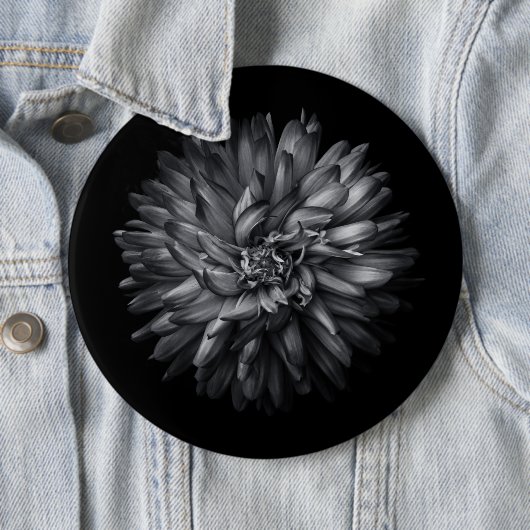 Blume im Hintergrund in Schwarz und Weiß 20 Button (Beispiel)