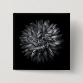 Blume im Hintergrund in Schwarz und Weiß 20 Button (Vorderseite)