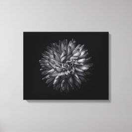 Blume im Hintergrund in Schwarz und Weiß 20 Leinwanddruck