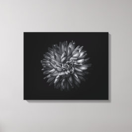 Blume im Hintergrund in Schwarz und Weiß 20 Leinwanddruck