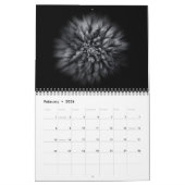 Blume im Hintergrund in Schwarz und Weiß Nr. 68 Kalender (Feb 2026)