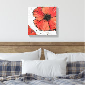 Blume im Hintergrund Leinwanddruck (Insitu (Schlafzimmer))