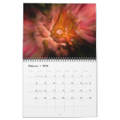 Blume im Hintergrund Nr. 40 Farbflussversion Kalender (Feb 2026)
