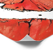 Blume im Hintergrund Poster (Ecke)