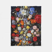 Blume im Holzschiff, Jan Brueghel der Ältere Fleecedecke (Vorderseite)