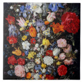 Blume im Holzschiff, Jan Brueghel der Ältere Fliese (Vorderseite)