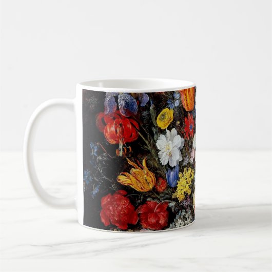 Blume im Holzschiff, Jan Brueghel der Ältere Kaffeetasse (Links)