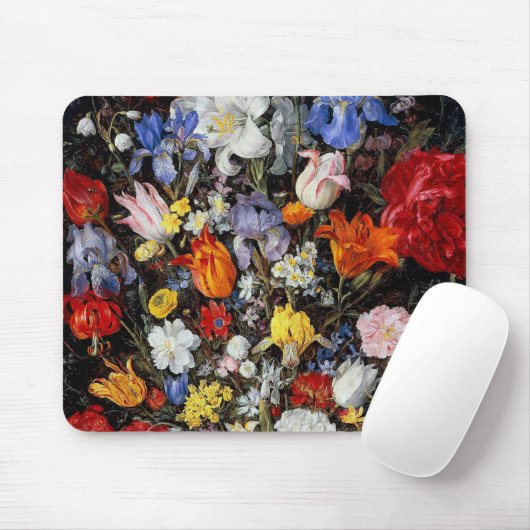 Blume im Holzschiff, Jan Brueghel der Ältere Mousepad (Mit Mouse)