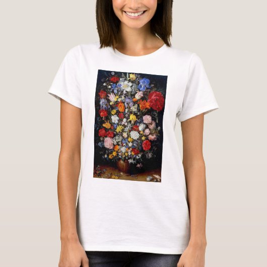 Blume im Holzschiff, Jan Brueghel der Ältere T-Shirt (Vorderseite)