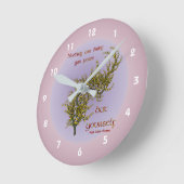 Blume im inneren Frieden Inspiration Zitat Runde Wanduhr (Winkel)